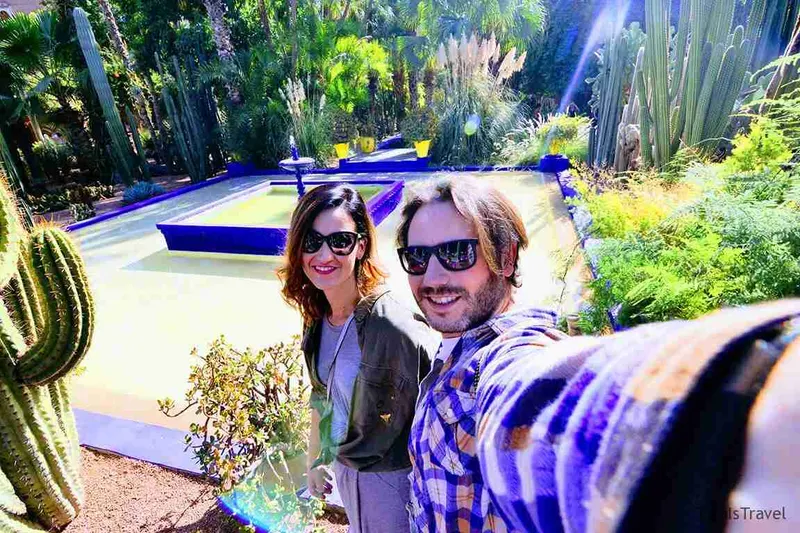 thisistravel en el jardin majorelle en Marrakech