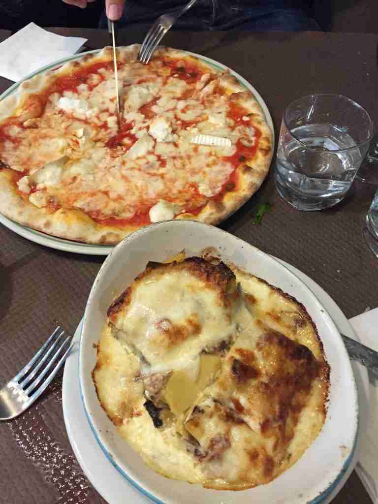 rica comida de Gusto Italia