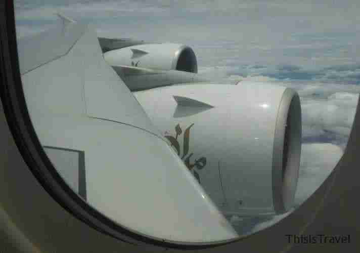 vistas desde el A380 con Emirates