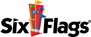 Six flags logo blanco Six flags logo blanco