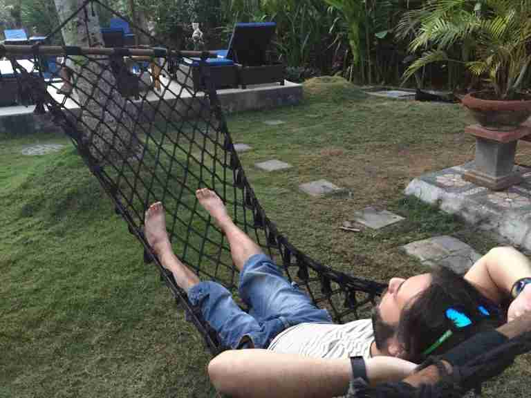 kike modo relax en la hamaca