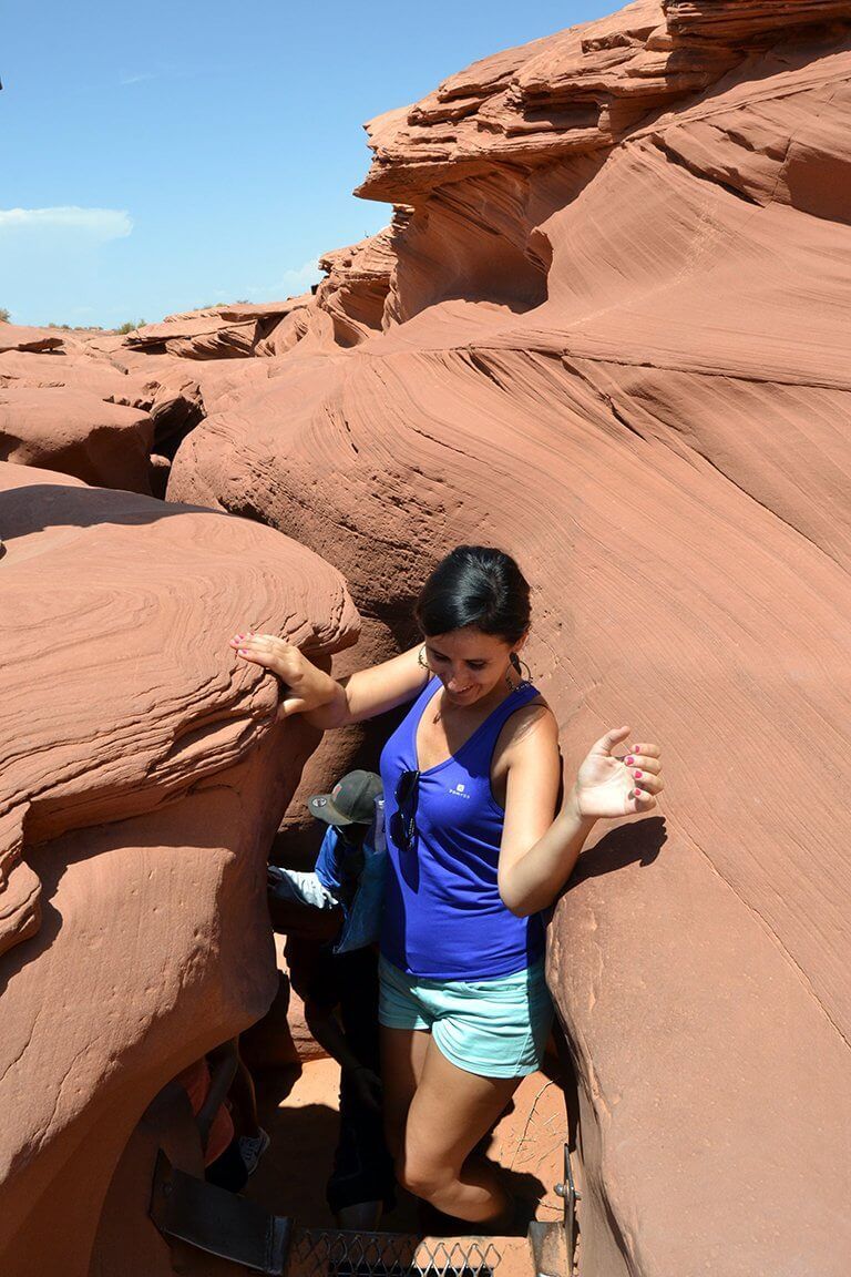 salimos del lower Antelope Canyon