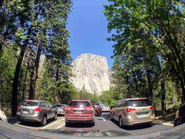 atasco en valle de Yosemite