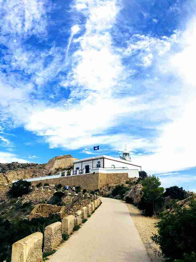de camino al Faro de Albir