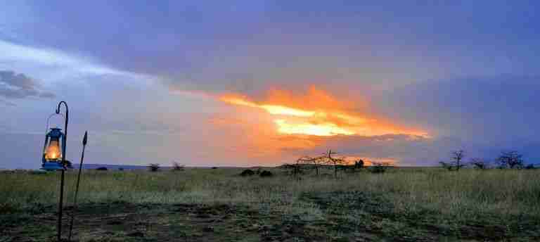 un atardecer espectacular