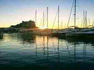 atardecer puerto de Denia