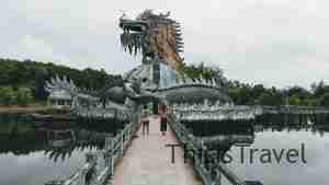 created by dji camera Parque acuatico abandonado, Hue, Vietnam