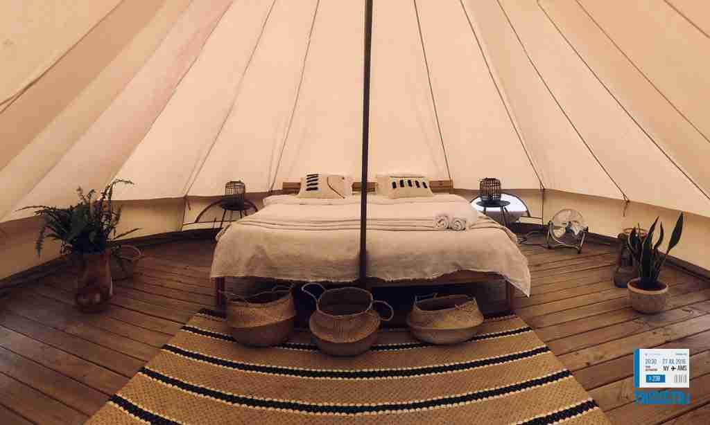 glamping interior